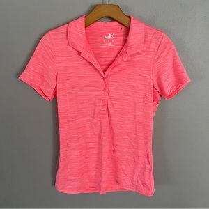 Puma neon golf collard shirt
